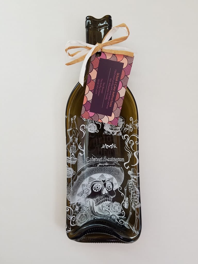 Melted Flattened Wine Bottles For Sale 25 The Krafty Caterer