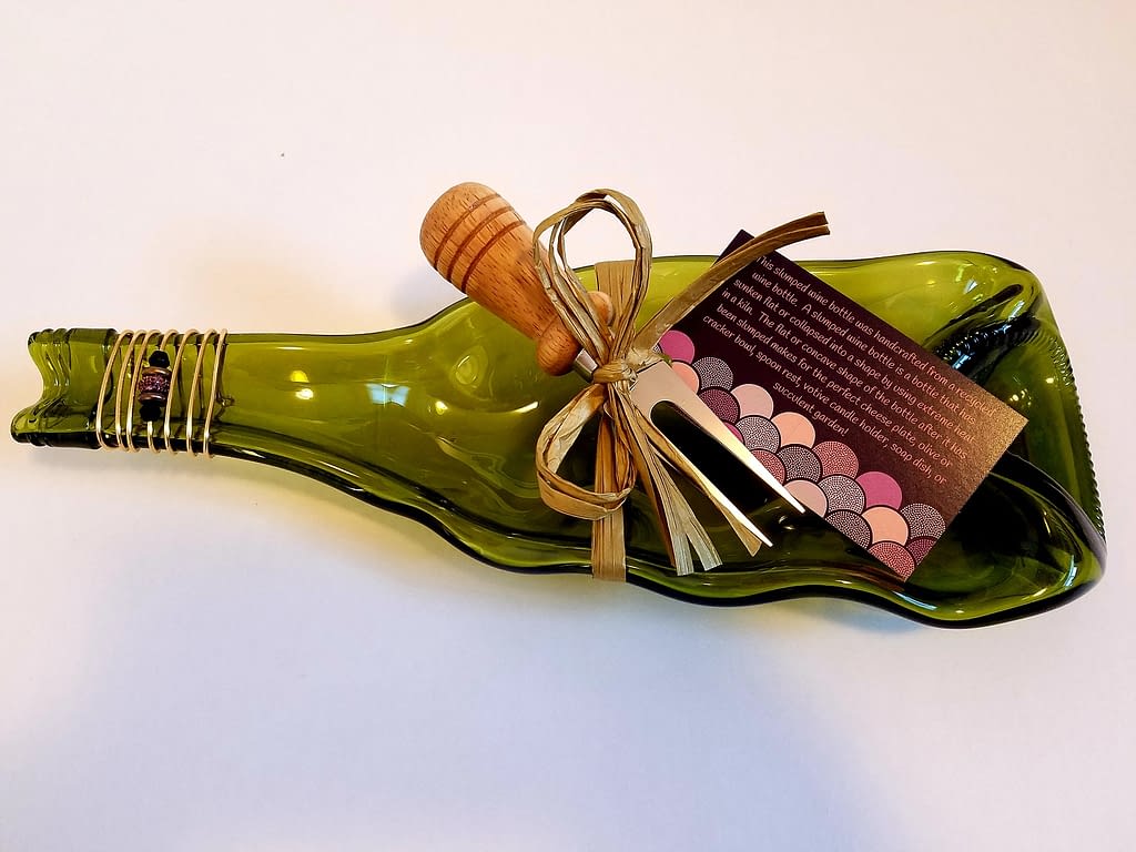 Melted Flattened Wine Bottles For Sale 25 The Krafty Caterer