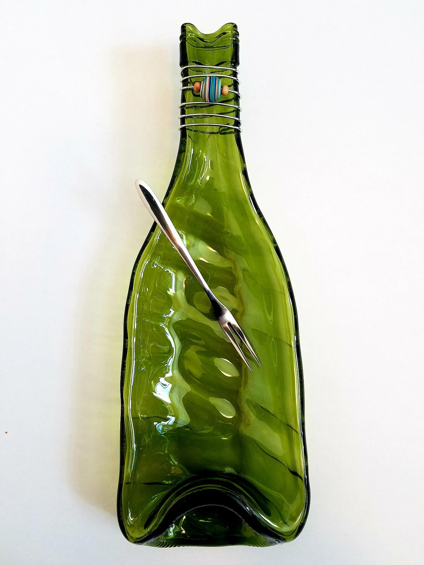 Melted Flattened Wine Bottles For Sale - $25 - The Krafty Caterer