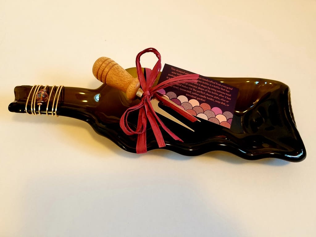 Melted Flattened Wine Bottles For Sale 25 The Krafty Caterer