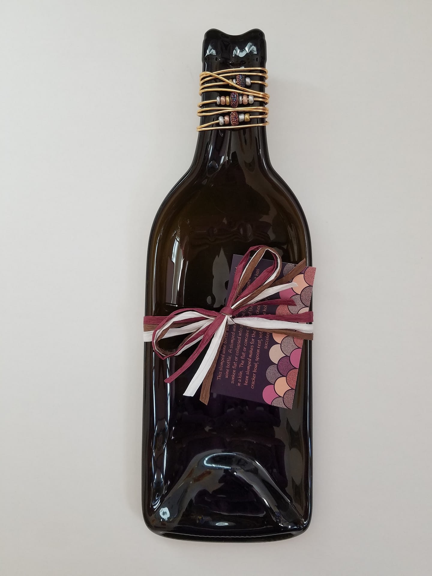 Melted Flattened Wine Bottles For Sale - $25 - The Krafty Caterer