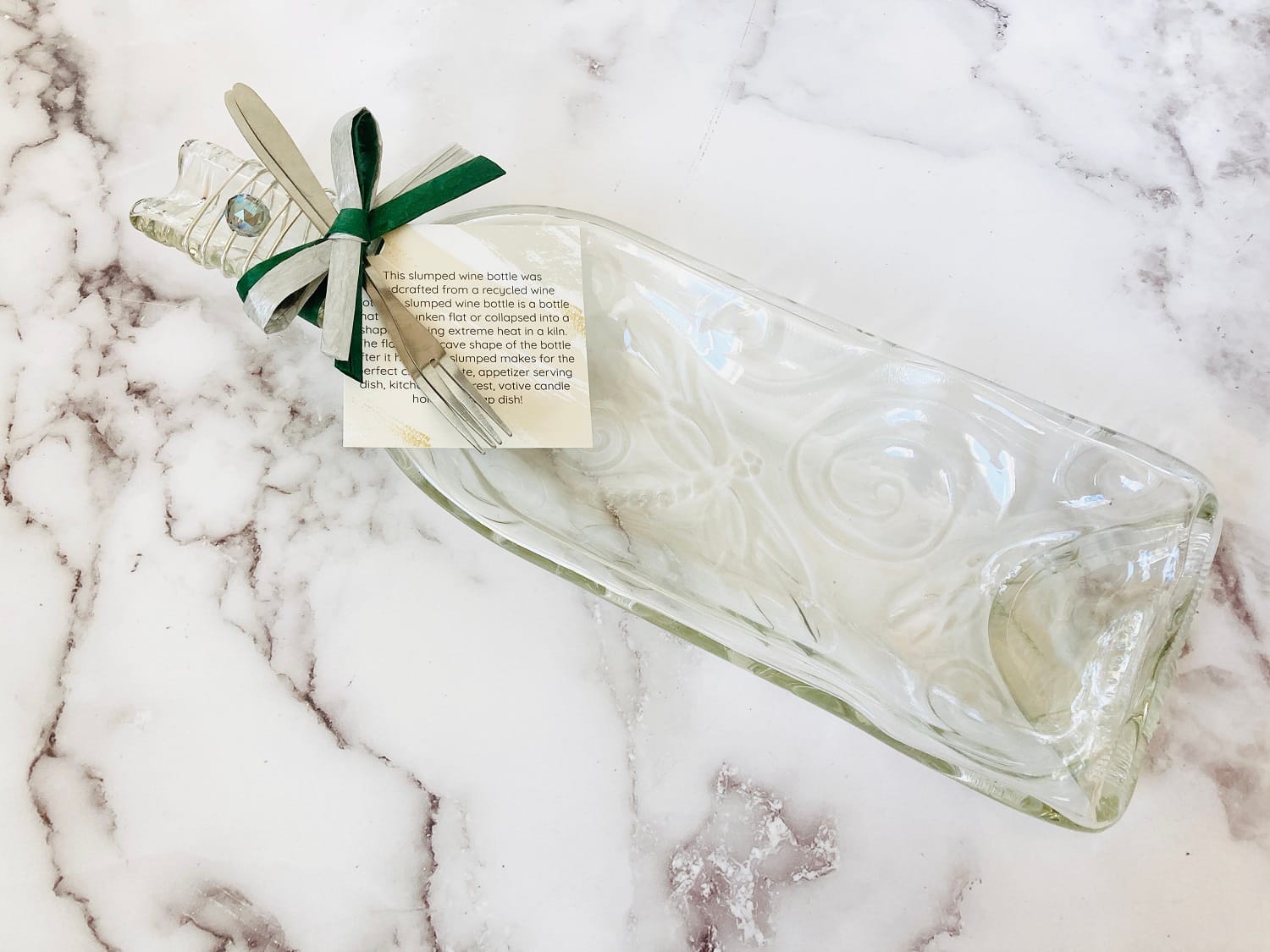 Melted Flattened Wine Bottles For Sale Pricing varies from 28 to 32