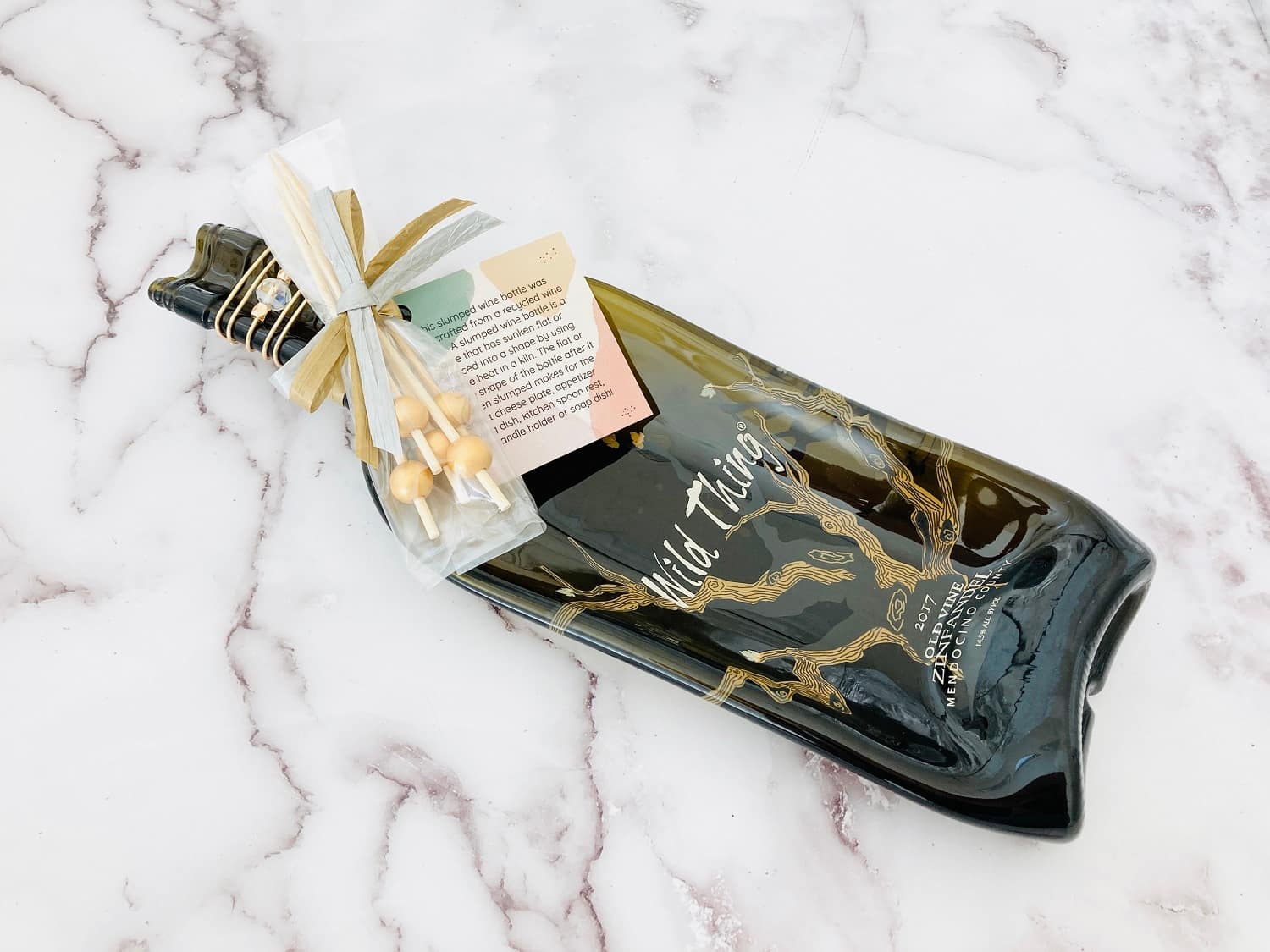 Melted Flattened Wine Bottles For Sale Pricing varies from 28 to 32